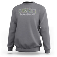 Floral Emergency Department Sweatshirt ER Nurse Gift - undefined