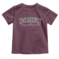 Floral Emergency Department Toddler T Shirt ER Nurse Gift - Wonder Print Shop