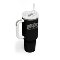 Floral Emergency Department Tumbler With Handle ER Nurse Gift - Wonder Print Shop