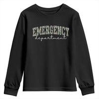 Floral Emergency Department Youth Sweatshirt ER Nurse Gift - Wonder Print Shop