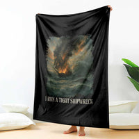 I Run a Tight Shipwreck Throw Blanket Homeschool Mama Cool Mom - Wonder Print Shop