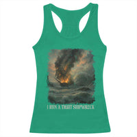 I Run a Tight Shipwreck Racerback Tank Top Homeschool Mama Cool Mom - Wonder Print Shop