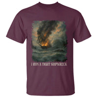 I Run a Tight Shipwreck T Shirt Homeschool Mama Cool Mom - Wonder Print Shop