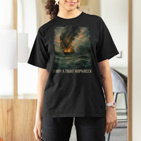 I Run a Tight Shipwreck T Shirt For Women Homeschool Mama Cool Mom - Wonder Print Shop