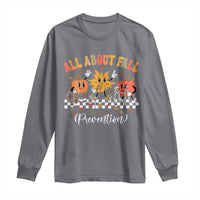 Fall Prevention Long Sleeve Shirt Autumn Thanksgiving Nurse PT OT - Wonder Print Shop