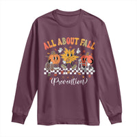 Fall Prevention Long Sleeve Shirt Autumn Thanksgiving Nurse PT OT - Wonder Print Shop