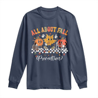 Fall Prevention Long Sleeve Shirt Autumn Thanksgiving Nurse PT OT - Wonder Print Shop