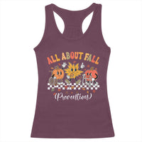 Fall Prevention Racerback Tank Top Autumn Thanksgiving Nurse PT OT - Wonder Print Shop