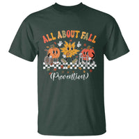 Fall Prevention T Shirt Autumn Thanksgiving Nurse PT OT - Wonder Print Shop