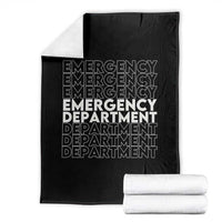 Emergency Department Throw Blanket Retro ER Nurse Gift - Wonder Print Shop