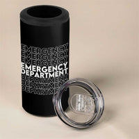 Emergency Department 4 in 1 Can Cooler Tumbler Retro ER Nurse Gift - Wonder Print Shop