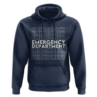 Emergency Department Hoodie Retro ER Nurse Gift - Wonder Print Shop