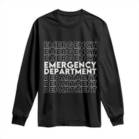Emergency Department Long Sleeve Shirt Retro ER Nurse Gift - Wonder Print Shop