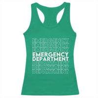 Emergency Department Racerback Tank Top Retro ER Nurse Gift - Wonder Print Shop