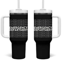 Emergency Department Tumbler With Handle Retro ER Nurse Gift - Wonder Print Shop