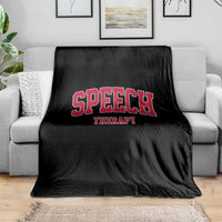 Retro Speech Therapy Throw Blanket Special Education Therapist Teacher Appreciation