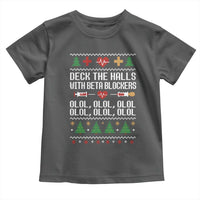 Funny Nurse Ugly Xmas Toddler T Shirt Deck The Hall With Beta Blockers - Wonder Print Shop