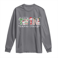 Christmas Twin Mama Claus Long Sleeve Shirt Pregnancy Announcement - Wonder Print Shop