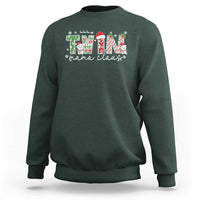 Christmas Twin Mama Claus Sweatshirt Pregnancy Announcement - Wonder Print Shop