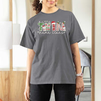 Christmas Twin Mama Claus T Shirt For Women Pregnancy Announcement - Wonder Print Shop