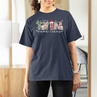 Christmas Twin Mama Claus T Shirt For Women Pregnancy Announcement - Wonder Print Shop