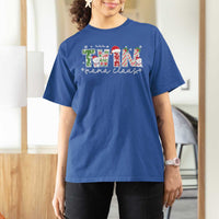 Christmas Twin Mama Claus T Shirt For Women Pregnancy Announcement - Wonder Print Shop