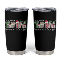 Christmas Twin Mama Claus Tumbler Cup Pregnancy Announcement - Wonder Print Shop
