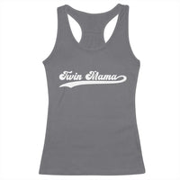 Twin Mama Racerback Tank Top Pregnancy Announcement New Mom Gift