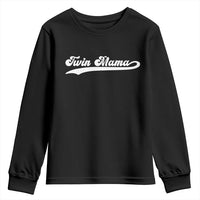 Twin Mama Youth Sweatshirt Pregnancy Announcement New Mom Gift