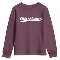 Twin Mama Youth Sweatshirt Pregnancy Announcement New Mom Gift