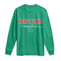 Christmas Medical Assistant Long Sleeve Shirt MA Nurse Gift - Wonder Print Shop