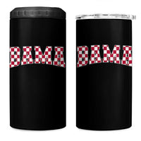 Vintage Bama 4 in 1 Can Cooler Tumbler Retro Checkered Varsity Alabama Lover AL State - Wonder Print Shop