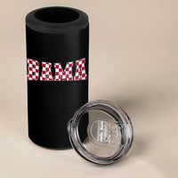 Vintage Bama 4 in 1 Can Cooler Tumbler Retro Checkered Varsity Alabama Lover AL State - Wonder Print Shop