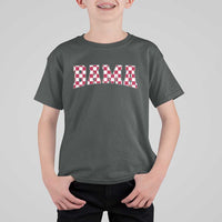 Vintage Bama T Shirt For Kid Retro Checkered Varsity Alabama Lover AL State - Wonder Print Shop