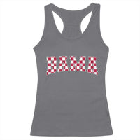 Vintage Bama Racerback Tank Top Retro Checkered Varsity Alabama Lover AL State - Wonder Print Shop