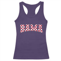 Vintage Bama Racerback Tank Top Retro Checkered Varsity Alabama Lover AL State - Wonder Print Shop