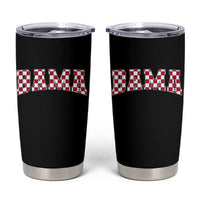 Vintage Bama Tumbler Cup Retro Checkered Varsity Alabama Lover AL State - Wonder Print Shop
