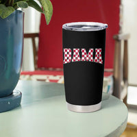 Vintage Bama Tumbler Cup Retro Checkered Varsity Alabama Lover AL State - Wonder Print Shop