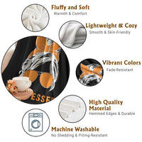 Tennessee Fan Throw Blanket Volunteers College Football Lover Game Day Messy Bun - Wonder Print Shop