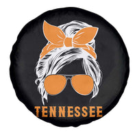 Tennessee Fan Spare Tire Cover Volunteers College Football Lover Game Day Messy Bun - Wonder Print Shop