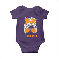 Tennessee Fan Baby Onesie Volunteers College Football Lover Game Day Messy Bun - Wonder Print Shop
