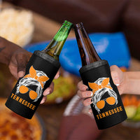 Tennessee Fan 4 in 1 Can Cooler Tumbler Volunteers College Football Lover Game Day Messy Bun - Wonder Print Shop