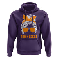 Tennessee Fan Hoodie Volunteers College Football Lover Game Day Messy Bun - Wonder Print Shop