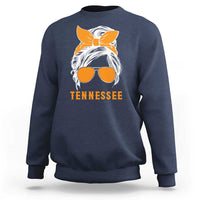 Tennessee Fan Sweatshirt Volunteers College Football Lover Game Day Messy Bun - Wonder Print Shop
