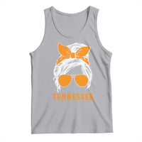 Tennessee Fan Tank Top Volunteers College Football Lover Game Day Messy Bun - Wonder Print Shop