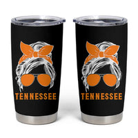 Tennessee Fan Tumbler Cup Volunteers College Football Lover Game Day Messy Bun - Wonder Print Shop