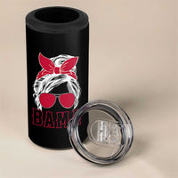 Alabama Fan 4 in 1 Can Cooler Tumbler Bama Football Lover Game Day Messy Bun - Wonder Print Shop
