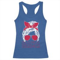 Alabama Fan Racerback Tank Top Bama Football Lover Game Day Messy Bun - Wonder Print Shop