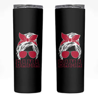 Alabama Fan Skinny Tumbler Bama Football Lover Game Day Messy Bun - Wonder Print Shop