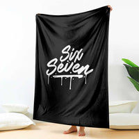 Fun Six Seven Meme Throw Blanket Funny 6 7 Meme Gen Alpha Slang Streetwear - Wonder Print Shop